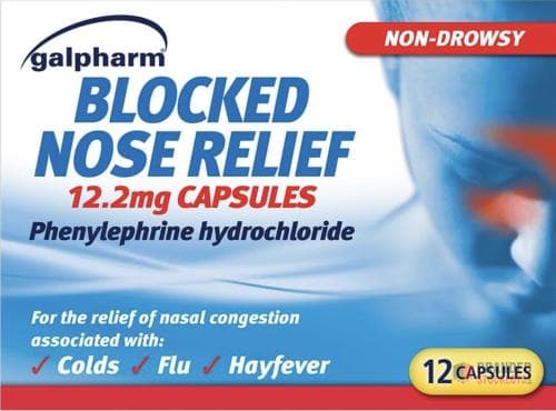 3000 pieces Galpharm Blocked Nose Relief 12 Capsules x 5 Boxes (60 Capsules)