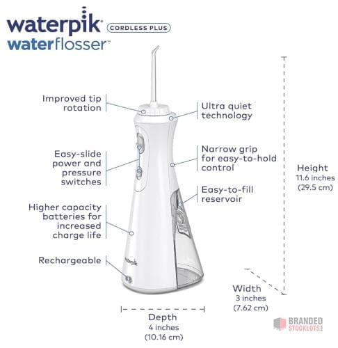 312 PIECES Waterpik Cordless Plus Water Flosser (UK 3-Pin Plug)