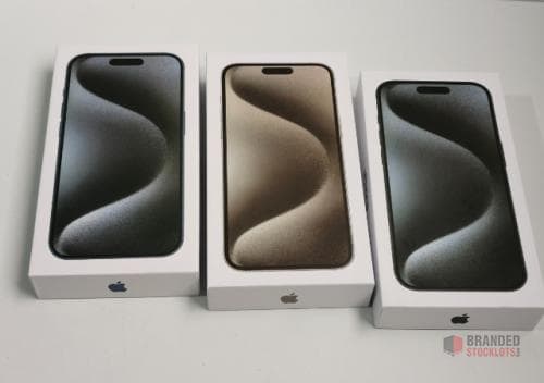 NEW Sealed iPhone 15 Pro Max 256GB – Titanium – 5x Zoom – MOQ 7 Units – EU Stock Poland