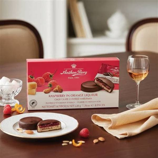 Anthon Berg Raspberry In Orange Liqueur 220G