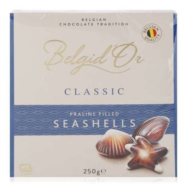 Belgidor Classics Praline Filled Seashells Gift Carton 250G