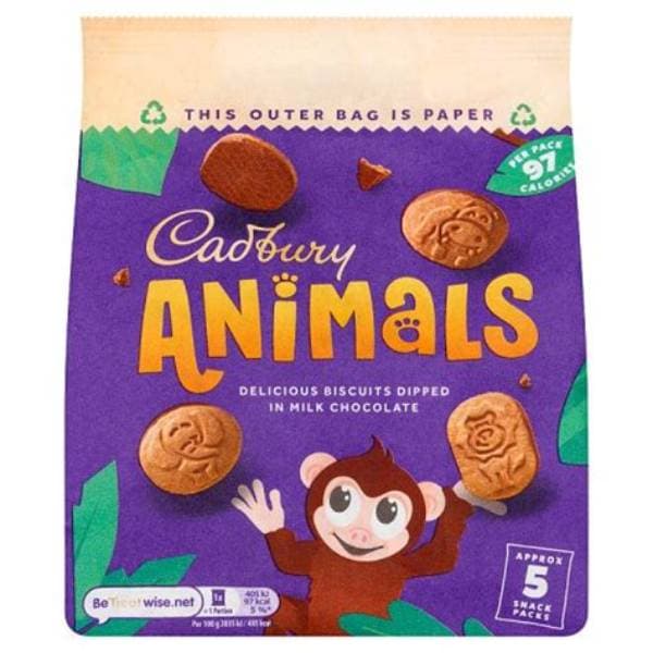 Cadbury Mini Animals 5pk 99.5g