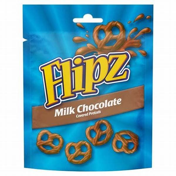 Flipz Pouches Milk Chocolate Pretzels 90G
