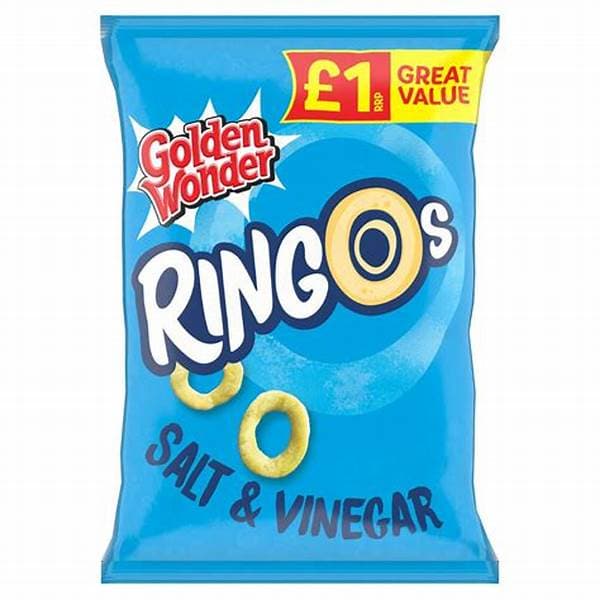 Golden Wonder Ringos Salt & Vinegar PM 1.00 40g
