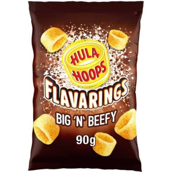 Hula Hoops Flavarings Big N Beefy Crisps PM 1.75 90G