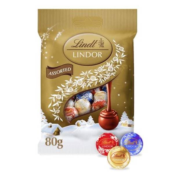 Lindt Lindor Assorted Mini Truffles 80G
