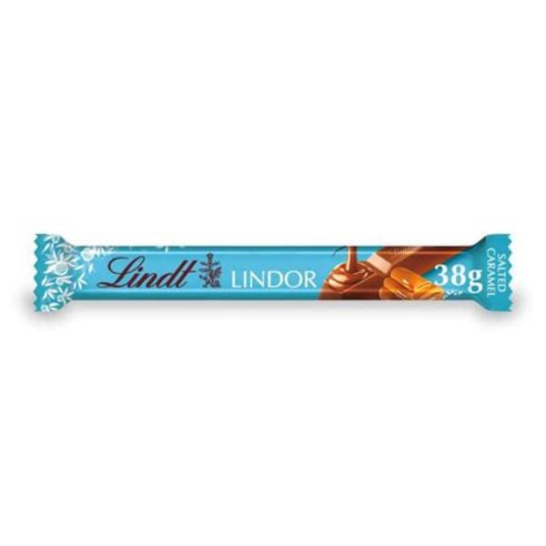 Lindt Lindor Milk Chocolate Bar Salted Caramel 38G