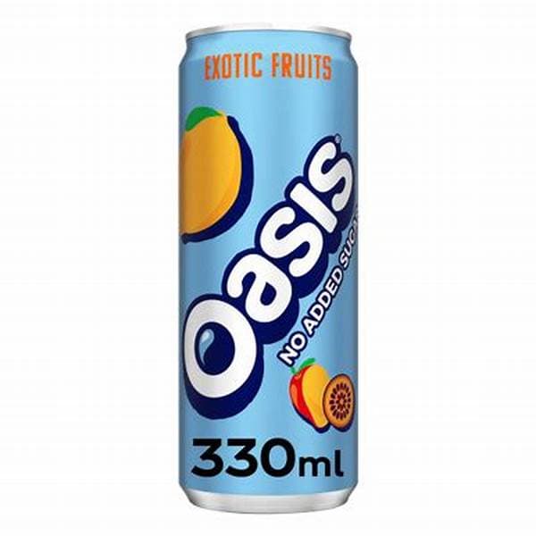 Oasis Exotic Zero Slim Can 330Ml