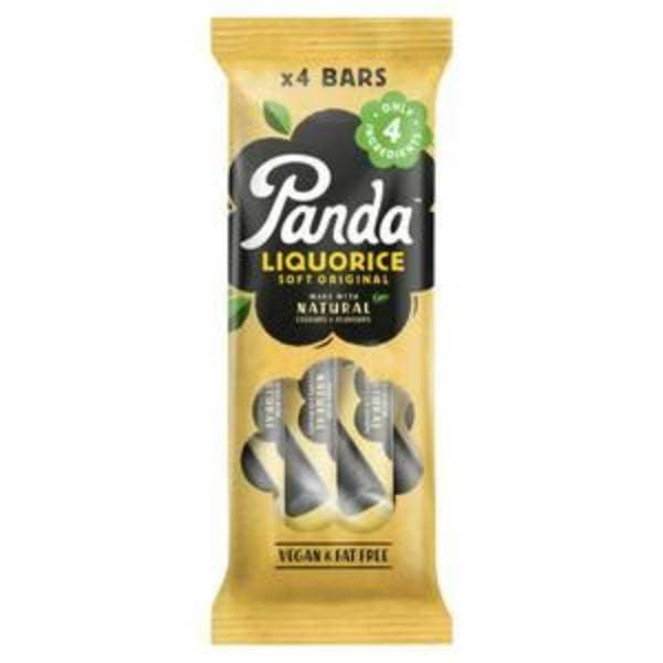 Panda Natural Liquorice Bar 4 Pack 128G