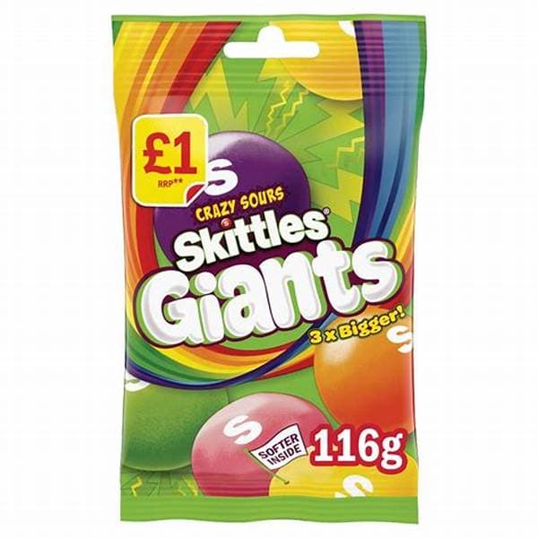 Skittles Treat Bag Fruit Giants PM 1.00 109g
