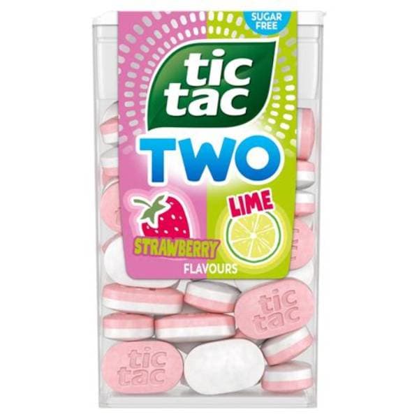 Tic Tac Two Strawberry And Lime Sugar Free 38.5G