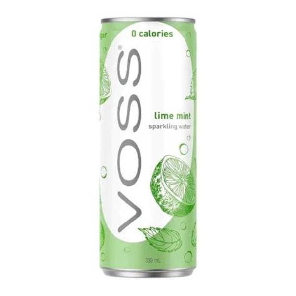 Voss Lime Mint Can 330Ml