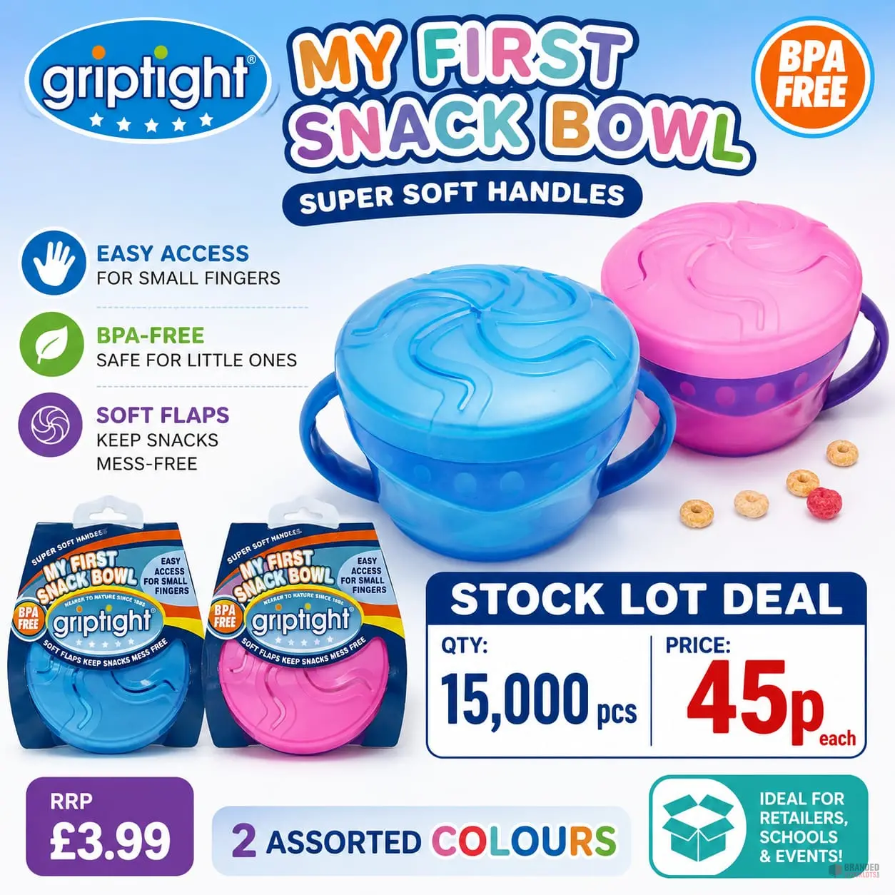 Griptight My First Snack Bowl - Premier B2B Stocklot Marketplace Griptight My First Snack Bowl - Premier B2B Stocklot Marketplace