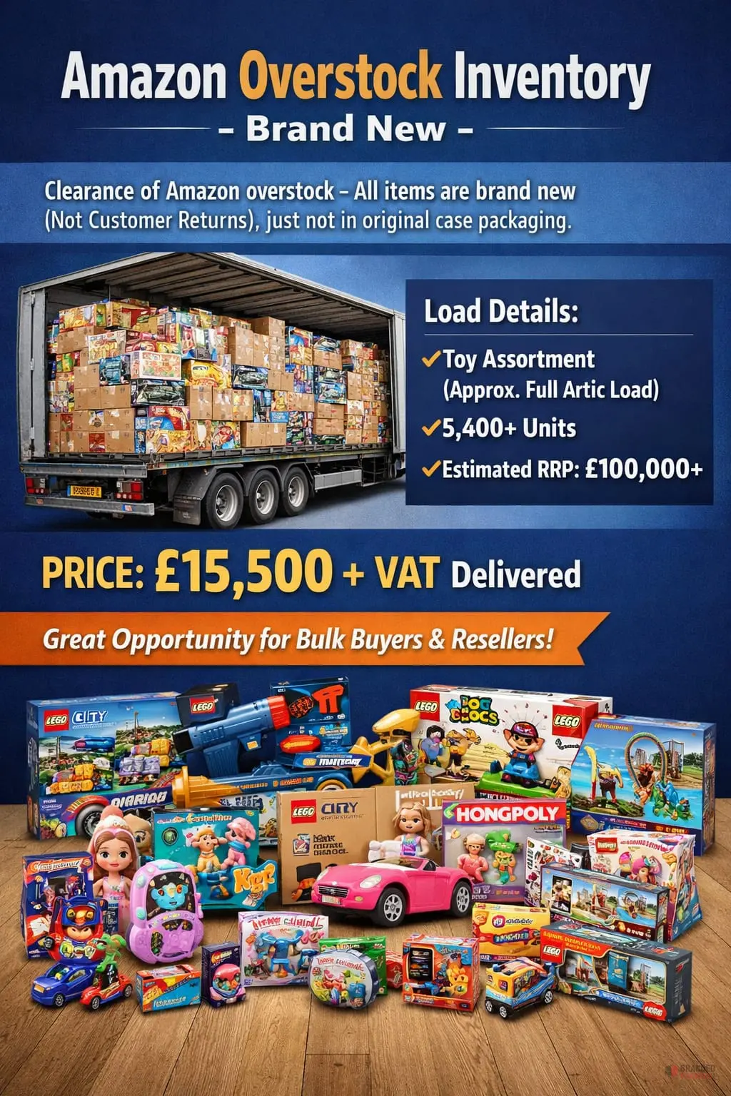 5400 PIECES Toy assortment Amazon Overstock Inventory – Brand New - Premier B2B Stocklot Marketplace 5400 PIECES Toy assortment Amazon Overstock Inventory – Brand New - Premier B2B Stocklot Marketplace