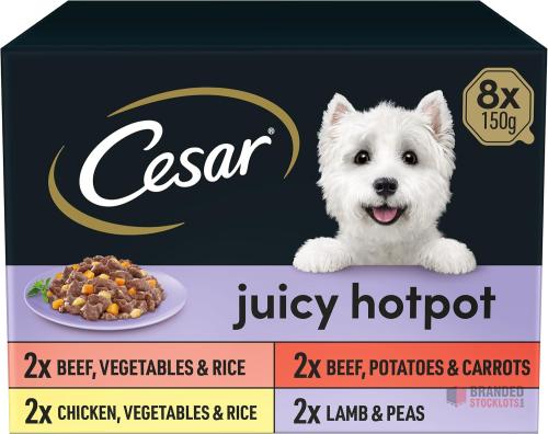 Cesar Dog Food Range - Mixed Wet Trays & Pouches - thumbnail image - Premier B2B Stocklot Marketplace