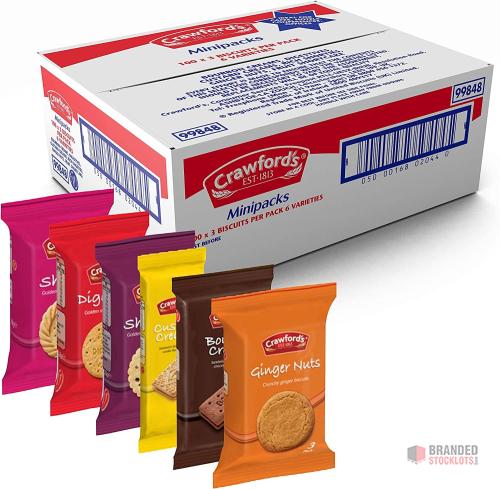 Crawford’s Savoury Snacks & Biscuit Range - thumbnail image - Premier B2B Stocklot Marketplace