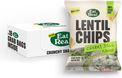 Eat Real Snacks Range – Hummus, Lentil, Quinoa Chips & Veggie Straws - thumbnail image - Premier B2B Stocklot Marketplace