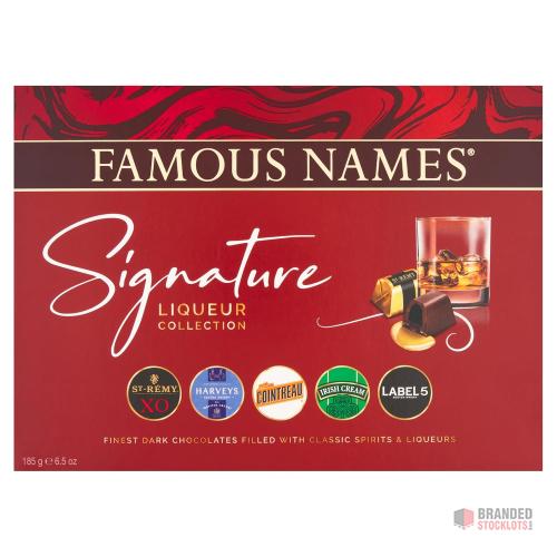 Famous Names Chocolate Liqueurs Range – Gift Tins & Boxes - Premier B2B Stocklot Marketplace