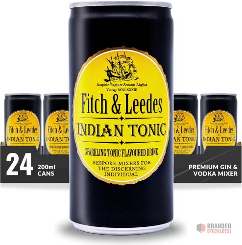 Fitch & Leedes Mixer & Tonic Range – Assorted 200 ml Cans - thumbnail image - Premier B2B Stocklot Marketplace