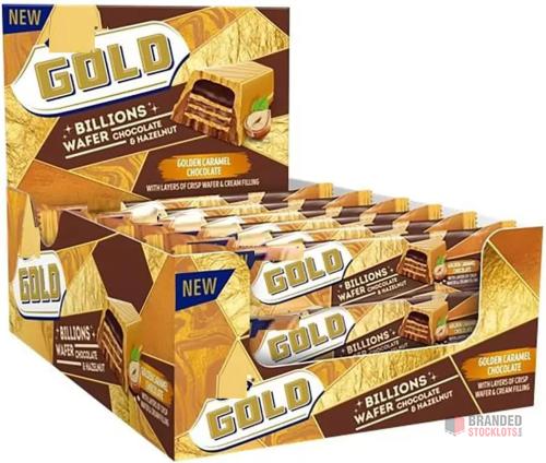 Gold Billion Bar Chocolate & Hazelnut 39 g - Premier B2B Stocklot Marketplace