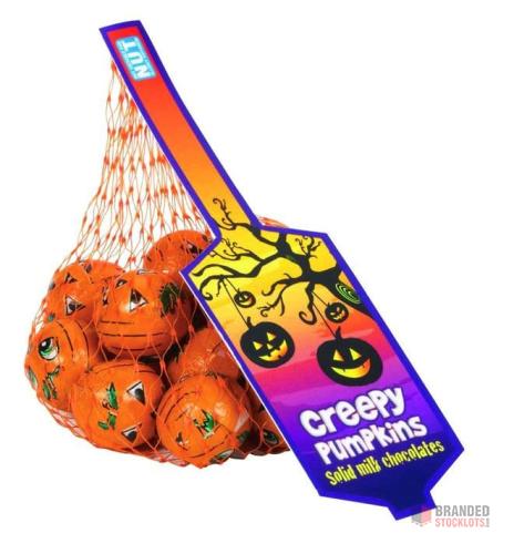 Halloween Pumpkin Foil Nets 75 g – Seasonal Chocolate Treats - Premier B2B Stocklot Marketplace
