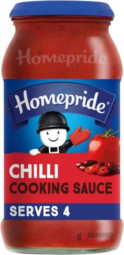 Homepride Cooking & Pasta Sauce Range – Chilli, Curry & Tomato Varieties - thumbnail image - Premier B2B Stocklot Marketplace