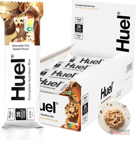 Huel Complete Nutrition Bar Range – 55g (Assorted Flavours) - thumbnail image - Premier B2B Stocklot Marketplace