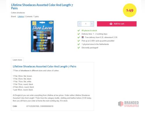 30 full trucks Total retail value: €6,000,000 Wholesale price: €0.70 per piece or take all - thumbnail image - Premier B2B Stocklot Marketplace