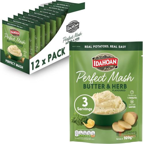 Idahoan Instant Mash – Mixed Flavours (55g & 109g) - Premier B2B Stocklot Marketplace