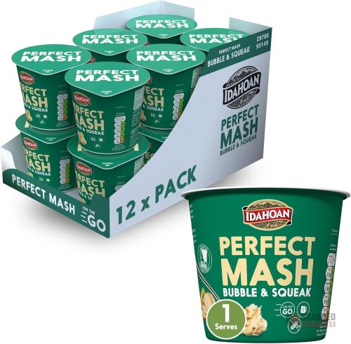 Idahoan Instant Mash – Mixed Flavours (55g & 109g) - thumbnail image - Premier B2B Stocklot Marketplace
