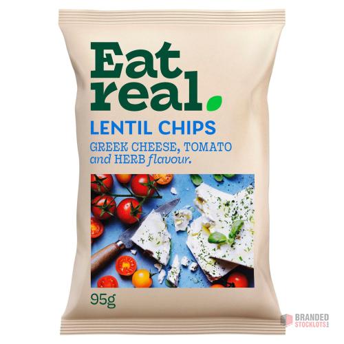Lentil Chips — Red Pepper & Greek Cheese - thumbnail image - Premier B2B Stocklot Marketplace