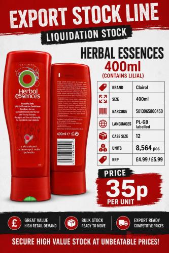 Clairol -  Herbal Essences 400ml (Contains Lilial - Premier B2B Stocklot Marketplace