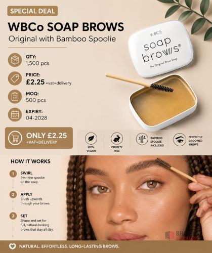 1500 pieces WBCo Soap Brows Original with Bamboo Spoolie - Premier B2B Stocklot Marketplace