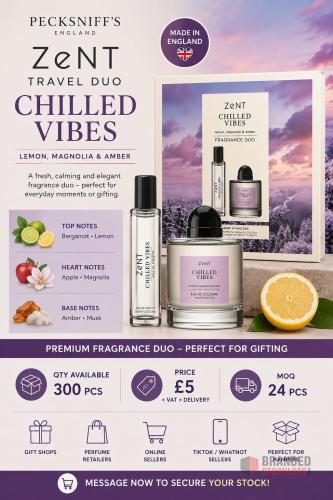 300 SETS Pecksniff’s (ZeNT) Travel Duo – Chilled Vibes - Premier B2B Stocklot Marketplace