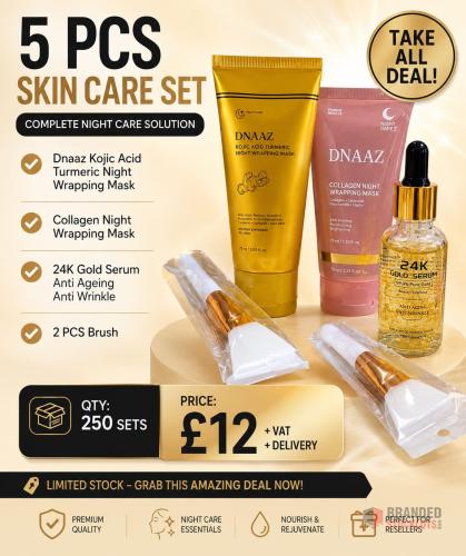 250 SETS ⁠Dnaaz Kojic 5 Pcs Skin Care Set - thumbnail image - Premier B2B Stocklot Marketplace