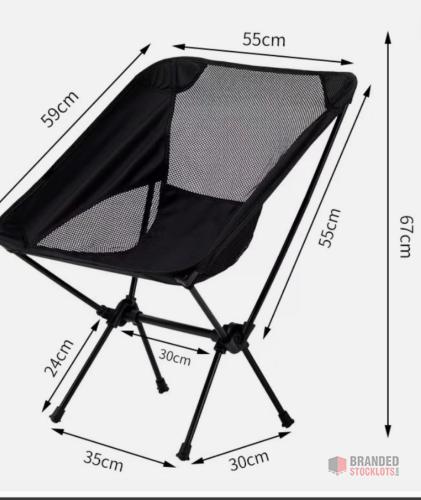 1400 pieces Camping Chairs Portable Folding Lightweight Outdoor Garden Beach Picnic Chair UK - thumbnail image - Premier B2B Stocklot Marketplace