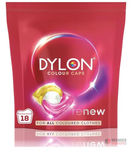 496 packs Dylon Colour: Colour Caps (18 Wash Loads), - Premier B2B Stocklot Marketplace
