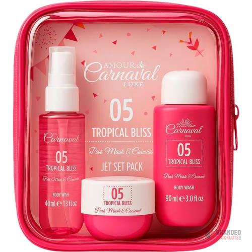 96 pieces Amour de Carnaval Jet Set Travelbag - Tropical Bliss giftset - Premier B2B Stocklot Marketplace