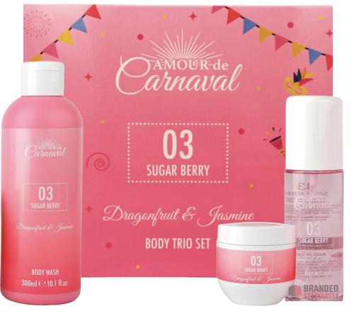 120 pieces Amour De Carnaval Sugar Berry Body Care Gift Set - Premier B2B Stocklot Marketplace