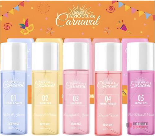 180 pieces Amour De Carnaval - Body Mist Collection 5x50ml giftset - Premier B2B Stocklot Marketplace