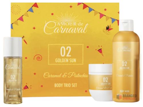 120 pieces Amour De Carnaval Golden Sun Body Care Gift Set - Premier B2B Stocklot Marketplace