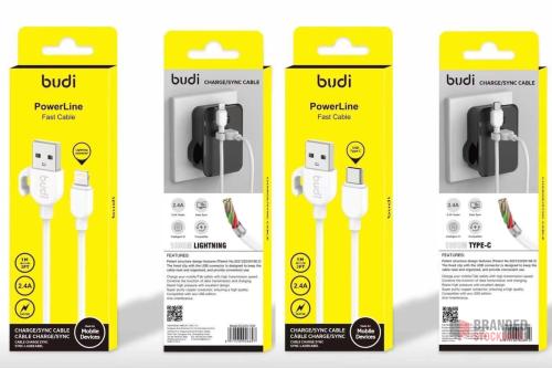 2000 pieces Budi Power Line 1M Fast Cables in Retail Packaging - Premier B2B Stocklot Marketplace