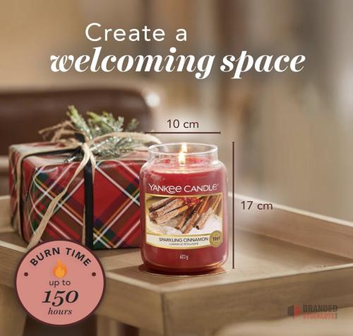 300 pieces Yankee Candle Scented Candle | Sparkling Cinnamon Large Jar Candle - thumbnail image - Premier B2B Stocklot Marketplace
