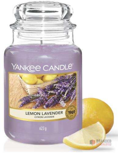 300 pieces Yankee Candle Scented Candle | Lemon Lavender Large Jar - Premier B2B Stocklot Marketplace