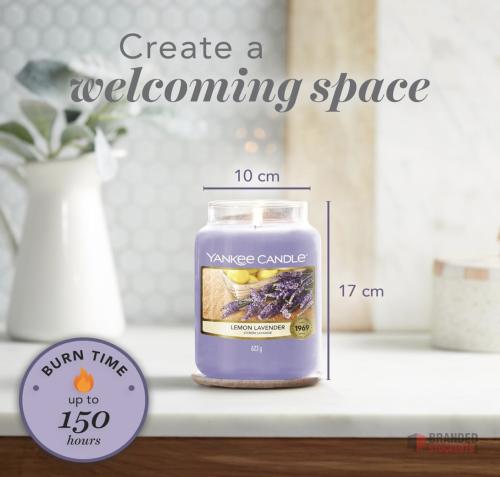 300 pieces Yankee Candle Scented Candle | Lemon Lavender Large Jar - thumbnail image - Premier B2B Stocklot Marketplace