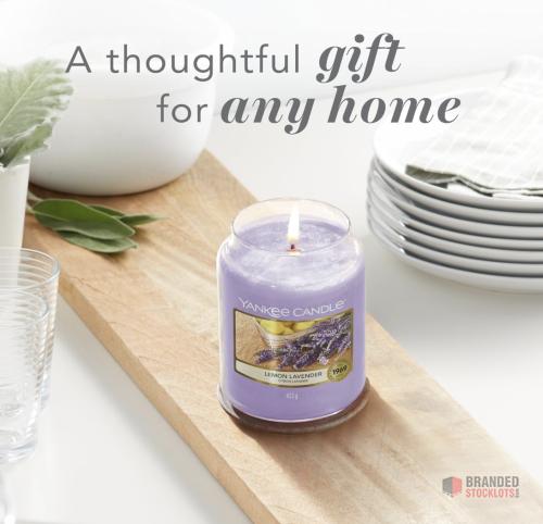 300 pieces Yankee Candle Scented Candle | Lemon Lavender Large Jar - thumbnail image - Premier B2B Stocklot Marketplace