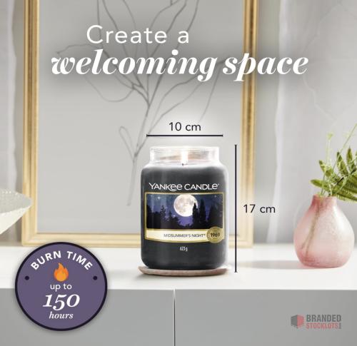 300 pieces Yankee Candle Scented Candle | Midsummer's Night Large Jar - thumbnail image - Premier B2B Stocklot Marketplace