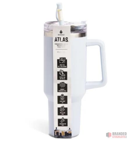 480 pieces Atlas Cup with Topper 1.1L - Blue Heavenly Haze Design - Premier B2B Stocklot Marketplace