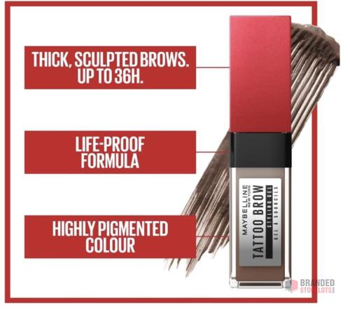 615 pieces Maybelline Eyebrow Gel Tint, Waterproof And Smudge Proof 3 Days, Deep Brown - thumbnail image - Premier B2B Stocklot Marketplace