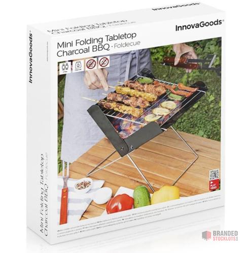 Mini Folding Portable Barbecue for Charcoal Foldecue InnovaGoods - thumbnail image - Premier B2B Stocklot Marketplace